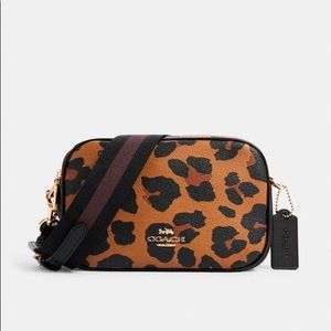 Coach Jes Crossbody 20 With Leopard Print